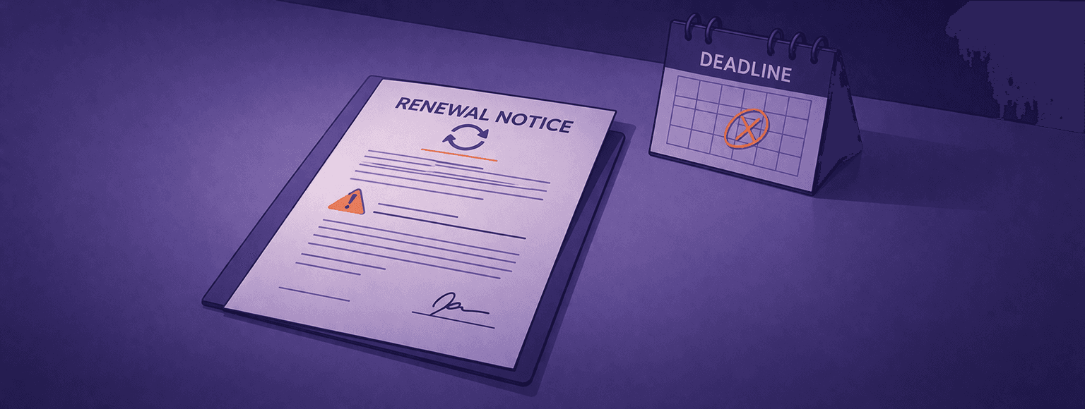 Missing renewals and compliance deadlines