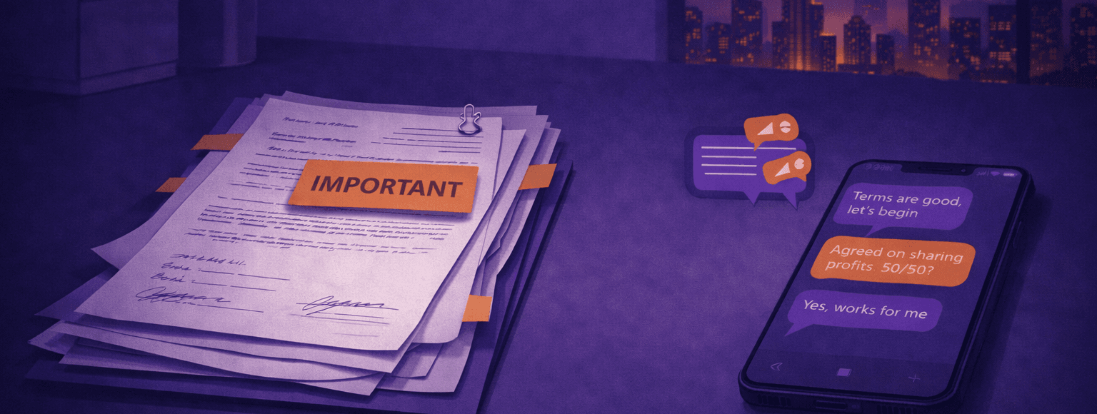 Keeping weak records and relying on informal communication