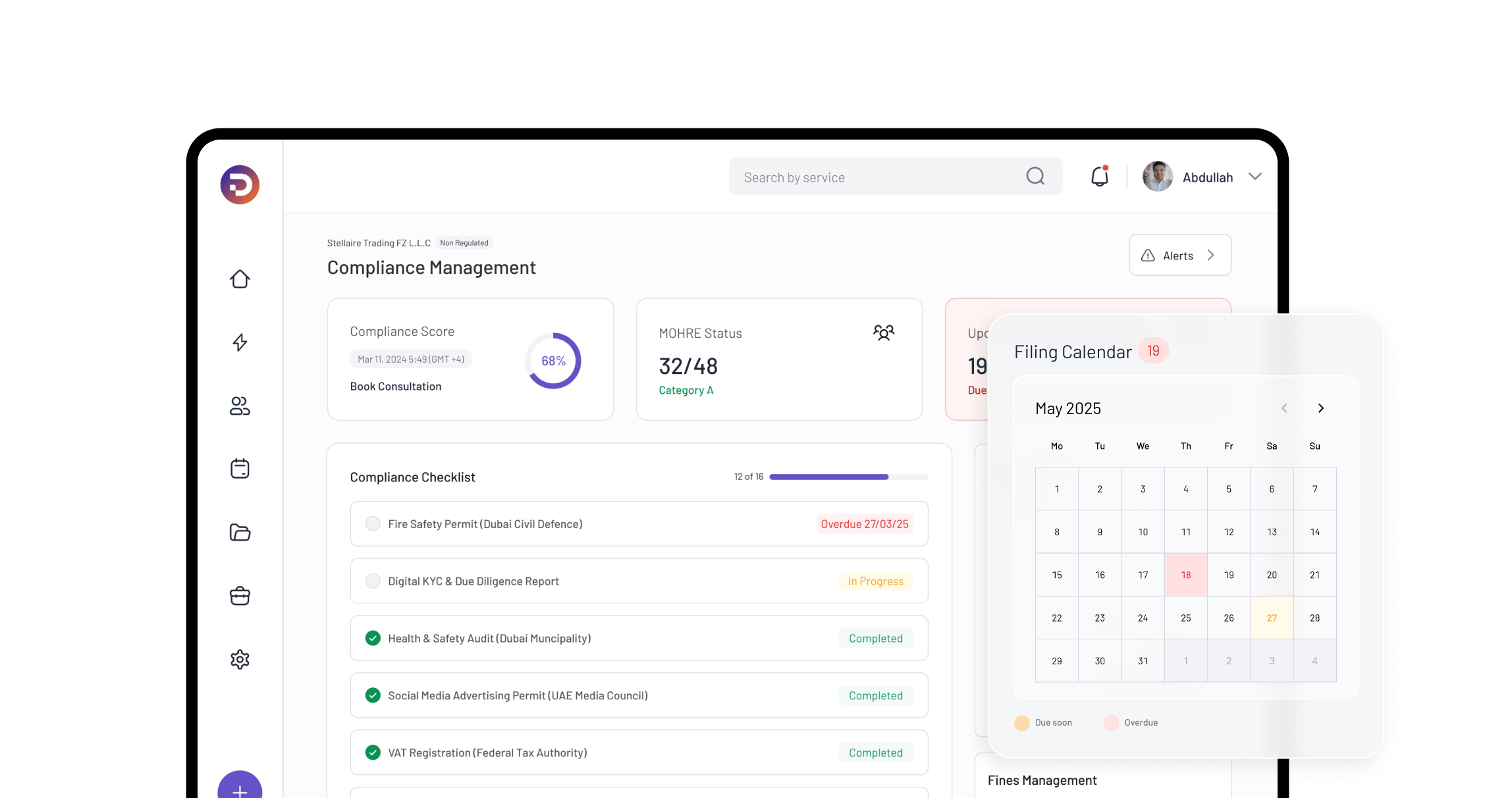 Illustration showcasing DocuBay's AI-powered business solutions
