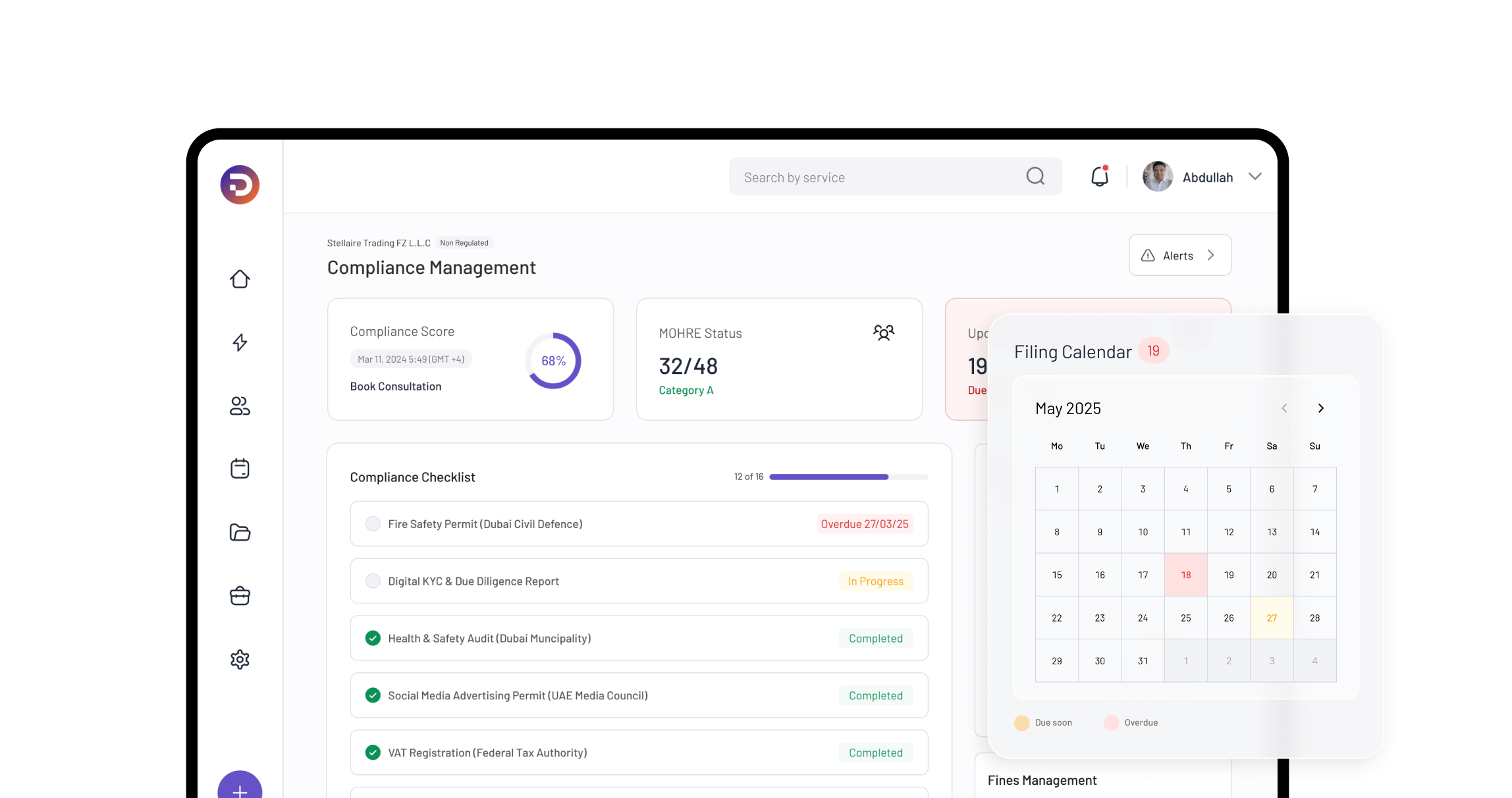 Illustration showcasing DocuBay's AI-powered business solutions