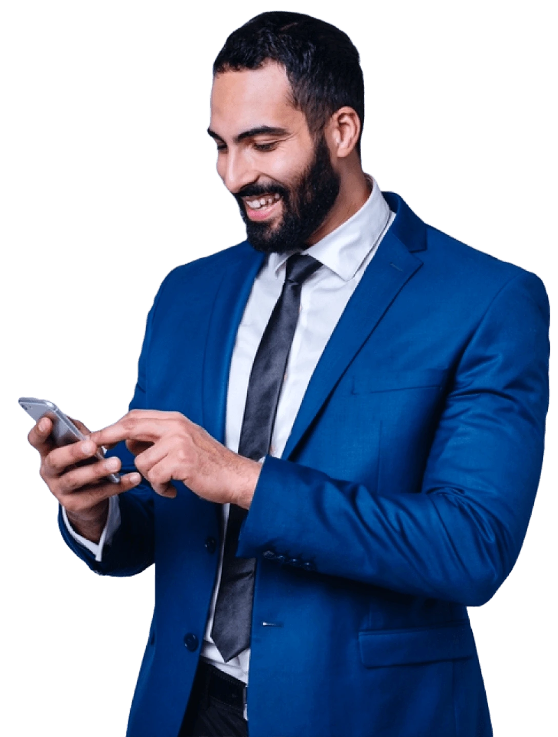 Professional sales representative ready to assist customers with inquiries in a business setting